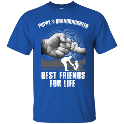 Poppy And Granddaughter best Friends For Life-T-Shirt & Hoodie-Classic T-Shirt-Royal