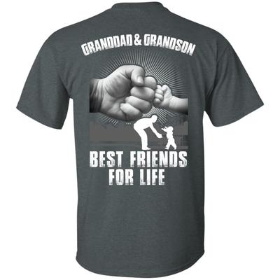 Granddad And Grandson Best Friends For Life-T-Shirt & Hoodie-Classic T-Shirt-Dark Heather
