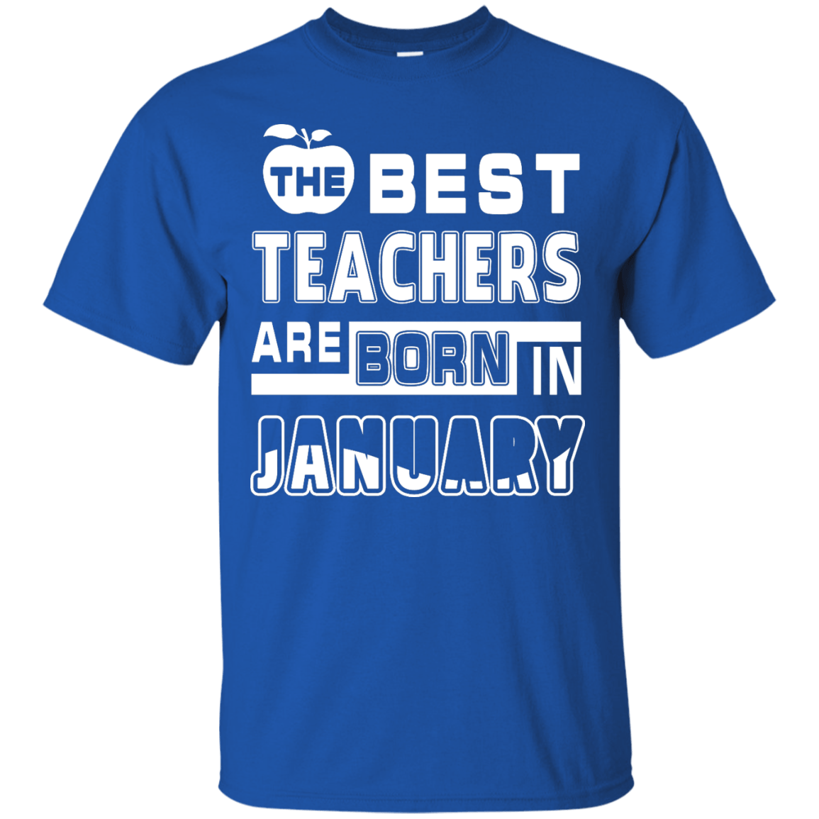 The Best Teachers Are Born In February-T-Shirt & Hoodie-Classic T-Shirt-Royal