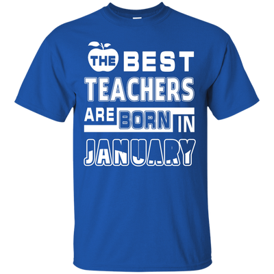 The Best Teachers Are Born In February-T-Shirt & Hoodie-Classic T-Shirt-Royal