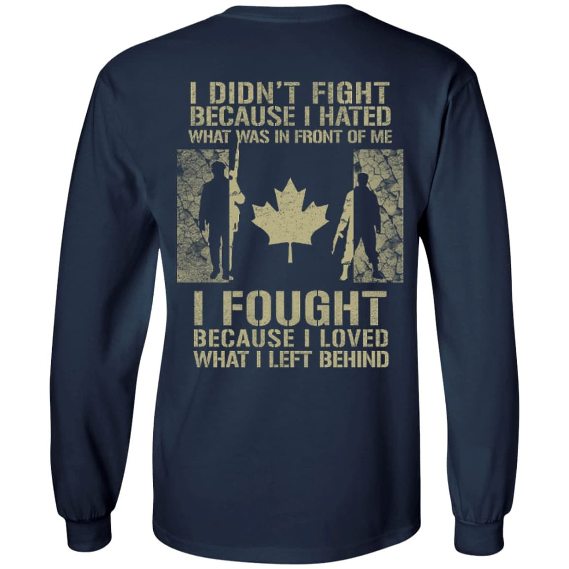 Canada Veteran Affairs-T-Shirt & Hoodie-Long Sleeve T-Shirt-Navy