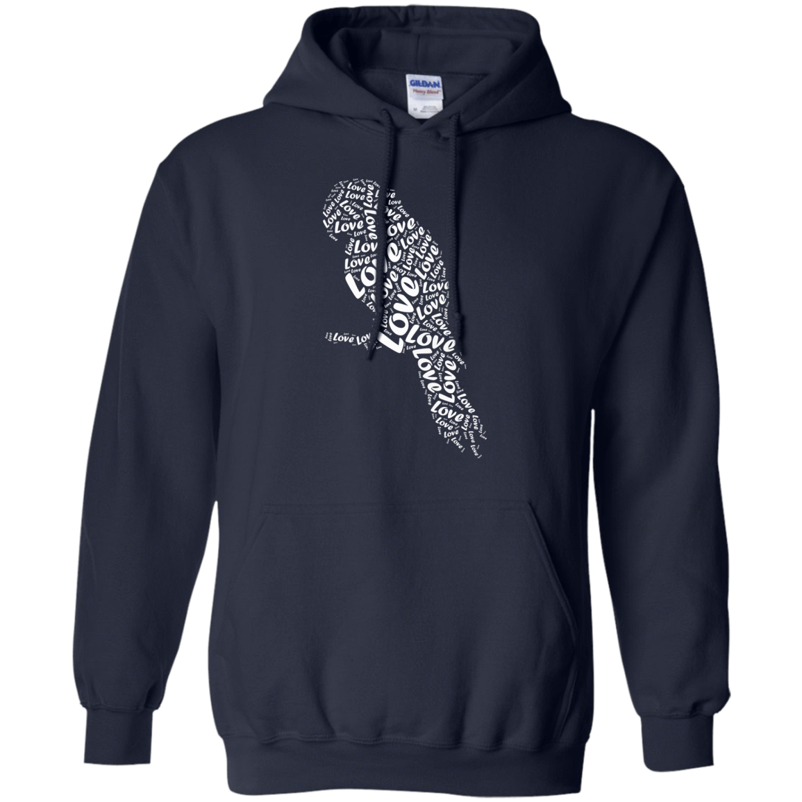I Love Parrots-T-Shirt & Hoodie-Pullover Hoodie-Navy