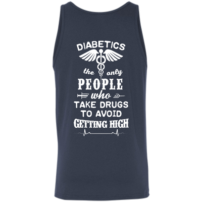 Who Take Drugs To Avoid Diabetics-T-Shirt & Hoodie-Unisex Tank-Navy