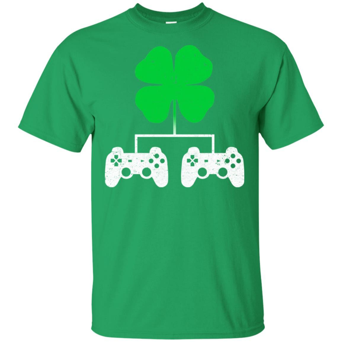 Video Game Clover Controller Gamer St Patrick's Day-T-Shirt & Hoodie-Classic T-Shirt-Irish Green