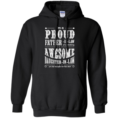 Im A Proud Father In Law Of Daughter In Law-T-Shirt & Hoodie-Pullover Hoodie-Black