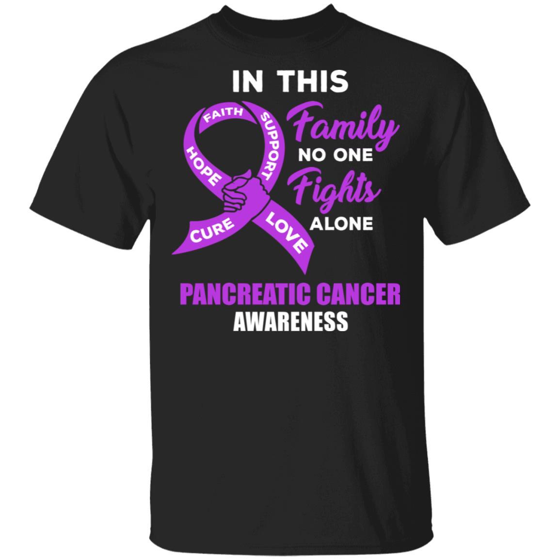 In This School No One Fights Pancreatic Cancer Alone-T-Shirt & Hoodie-Classic T-Shirt-Black