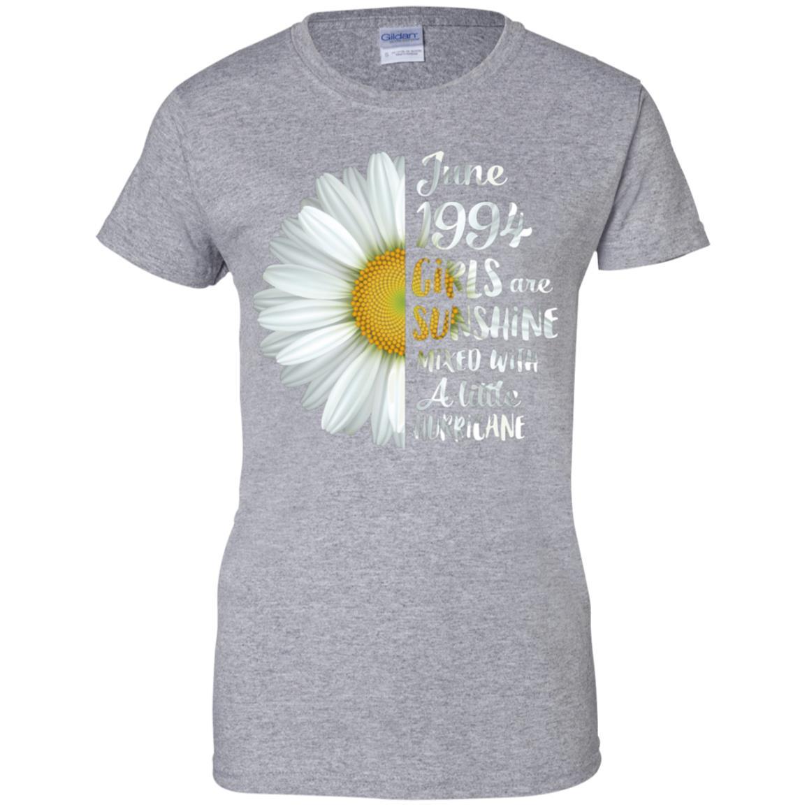 June Girls 1994 27th Birthday Gifts-T-Shirt & Tank Top-Women's T-Shirt-Sport Grey