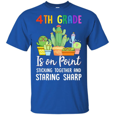 4th Grade Is On Point 1St Day Of School Cactus Teacher-T-Shirt & Hoodie-Classic T-Shirt-Royal