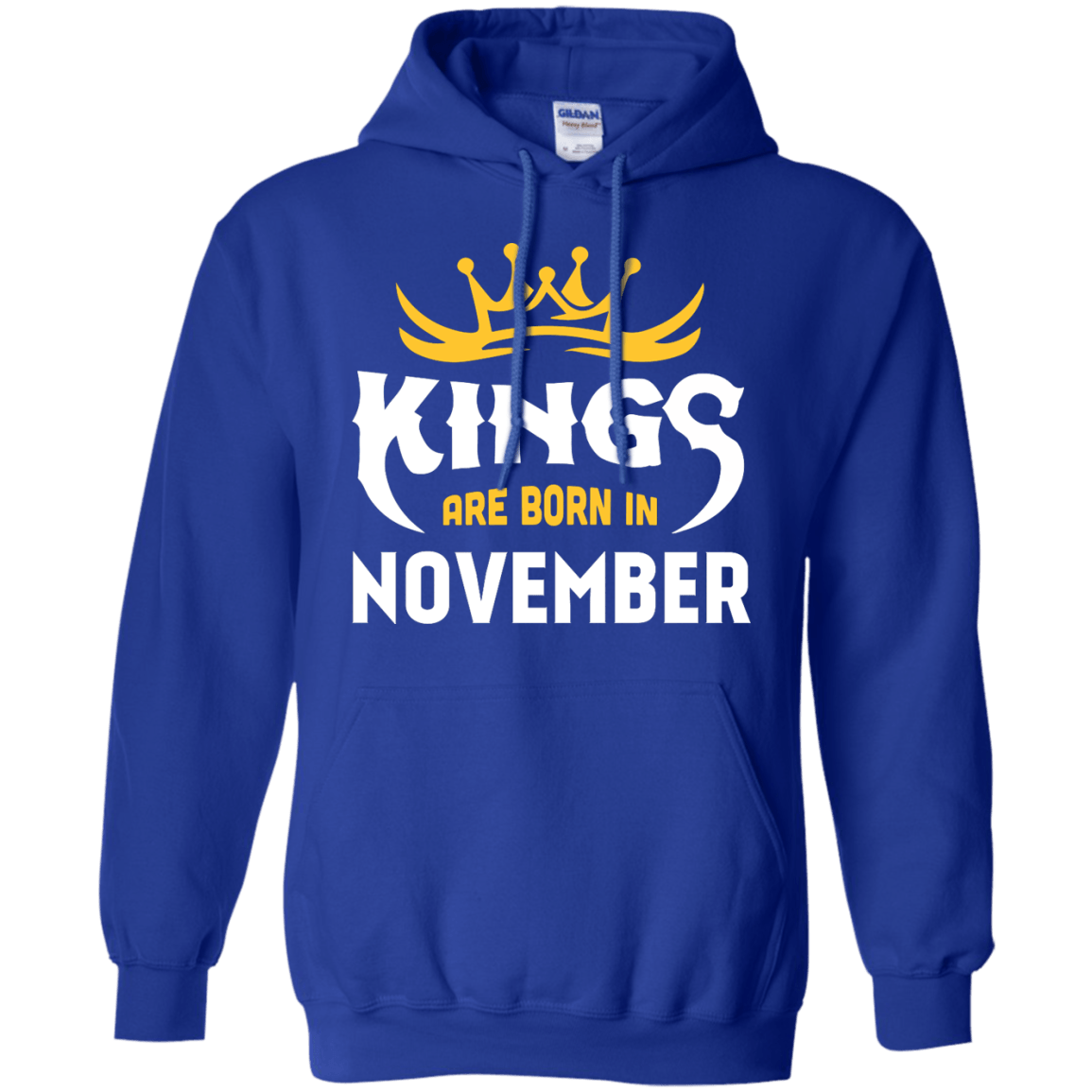 Kings Are Born In November-T-Shirt & Hoodie-Pullover Hoodie-Royal