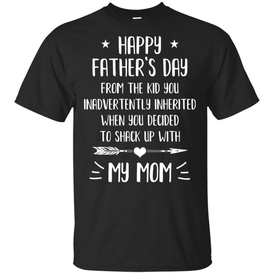 Happy Fathers Day From The Kid You Bonus Step Dad Gift-T-Shirt & Hoodie-Classic T-Shirt-Black