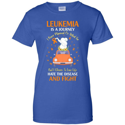 Leukemia Awareness Is A Journey-T-Shirt & Hoodie-Women's T-Shirt-Royal