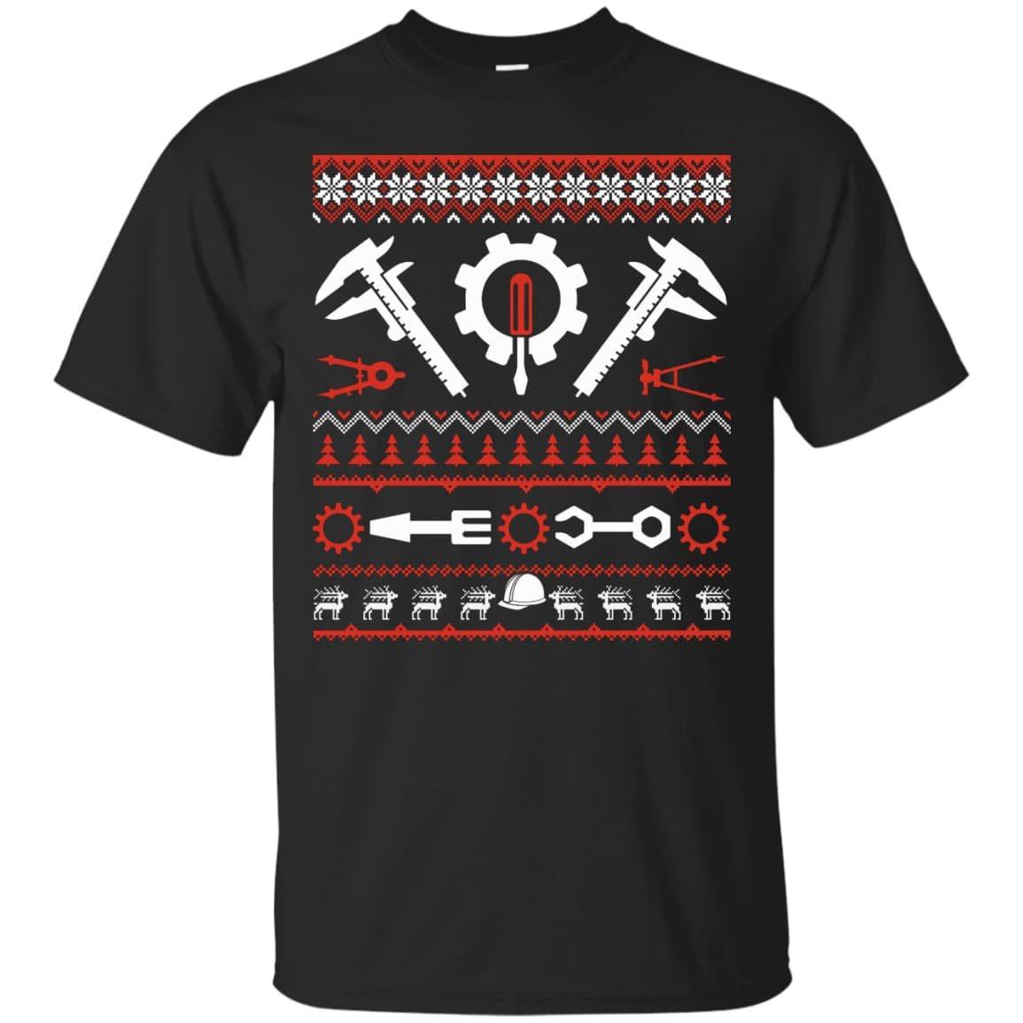 Engineer Christmas Sweater-T-Shirt & Hoodie-Classic T-Shirt-Black