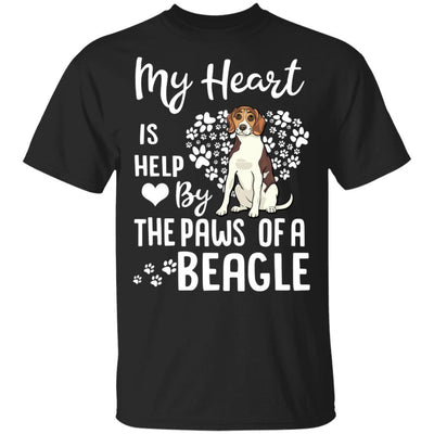 My Heart Is Held By The Paws Of A Beagle Lover-T-Shirt & Hoodie-Classic T-Shirt-Black