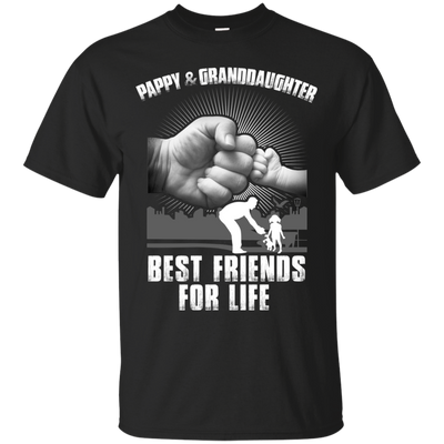 Pappy And Granddaughter Best Friends For Life-T-Shirt & Sweatshirt-Classic T-Shirt-Black