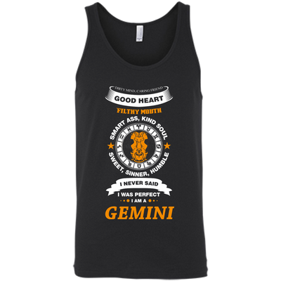 I Never Said I Was Perfect I Am A GEMINI-T-Shirt & Hoodie-Unisex Tank-Black
