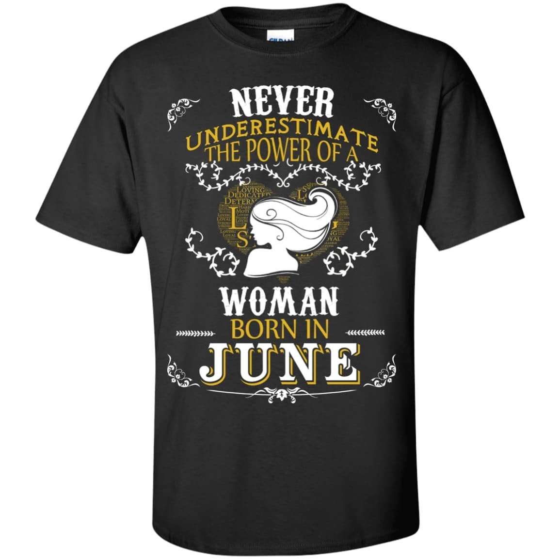A Woman Born In JUNE-T-Shirt & Hoodie-Classic T-Shirt-Black