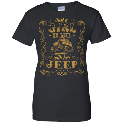 Just A Girl In Love With Her Jeep-T-Shirt & Hoodie-Women's T-Shirt-Black