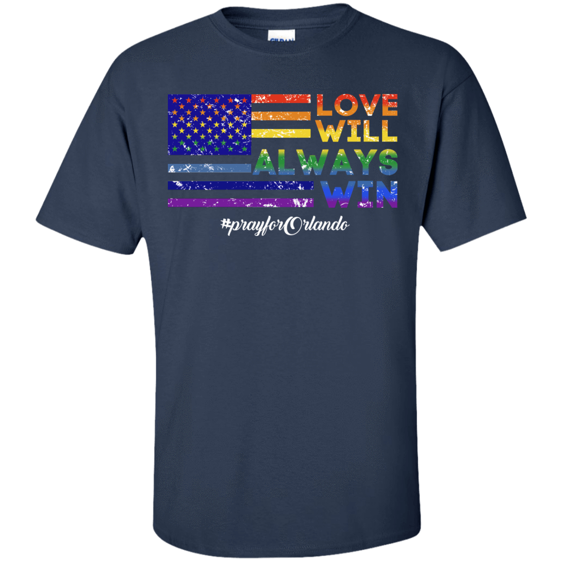 Love Will Alway Win-T-Shirt & Hoodie-Classic T-Shirt-Navy