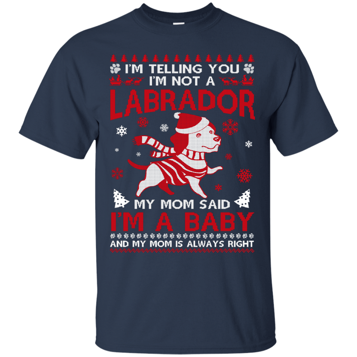 I'm Telling You I'm Not A Labrador-T-Shirt & Hoodie-Classic T-Shirt-Navy