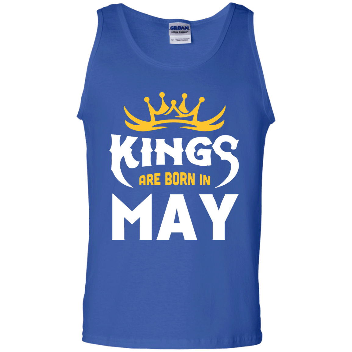 Kings Are Born In May-T-Shirt & Hoodie-Unisex Tank-Royal