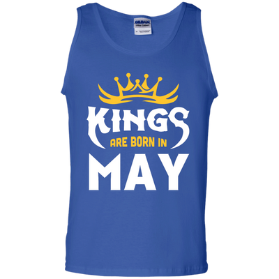 Kings Are Born In May-T-Shirt & Hoodie-Unisex Tank-Royal