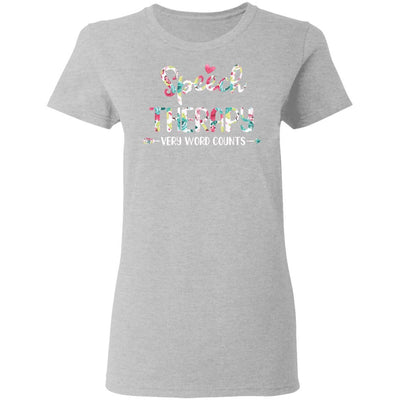 Speech Therapy Language Pathologist Gift-T-Shirt & Hoodie-Women's T-Shirt-Sport Grey