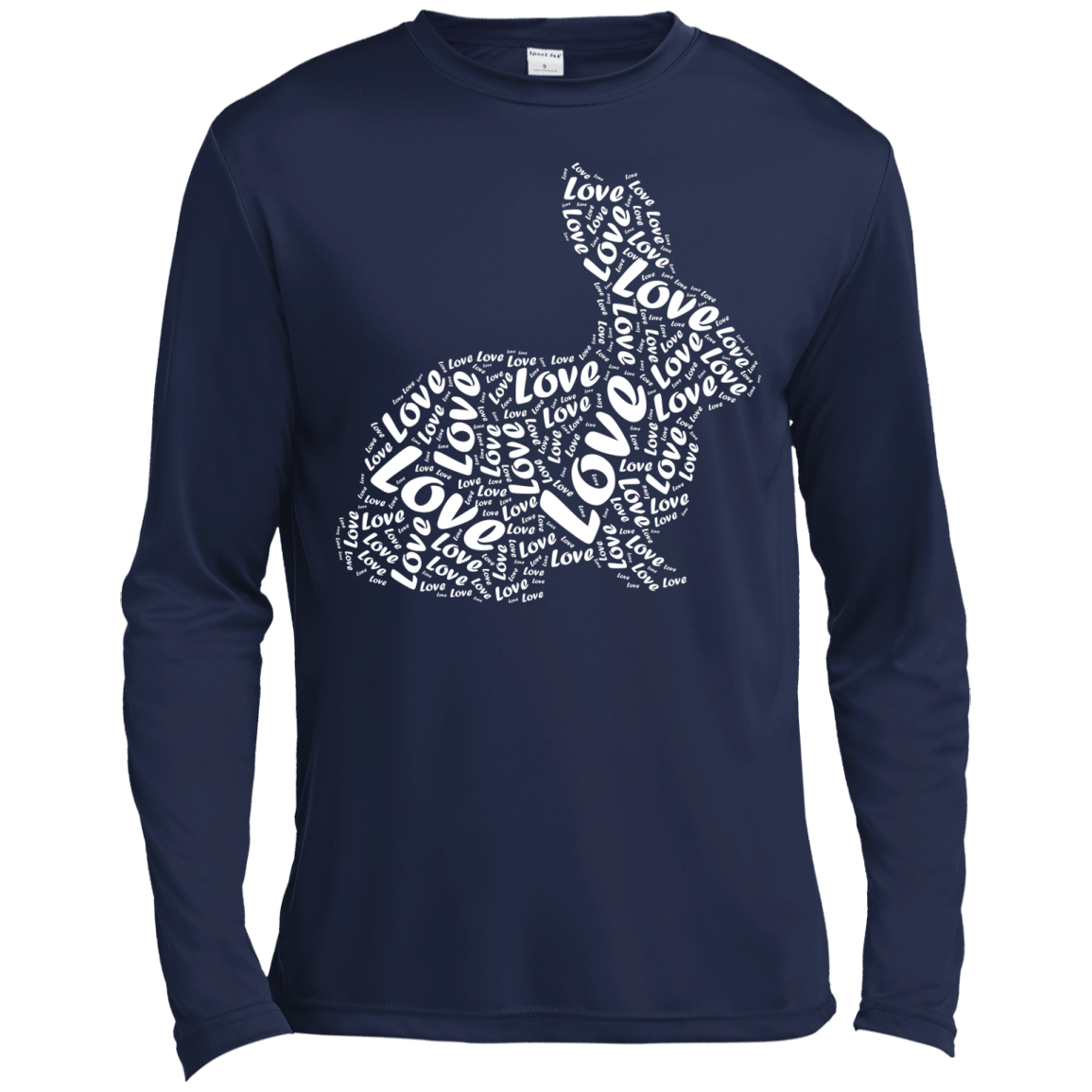I Love Rabbits-T-Shirt & Hoodie-Long Sleeve T-Shirt-Navy