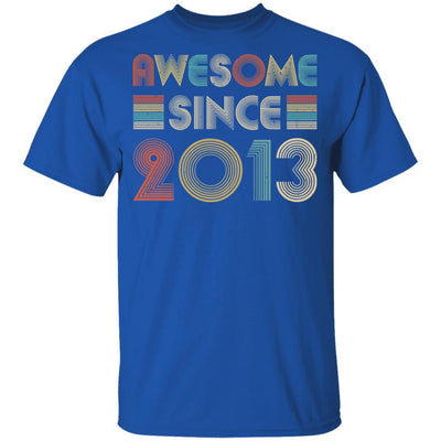 Awesome Since 2013 8th Birthday Gifts Youth-Youth Shirt-Youth T-Shirt-Royal