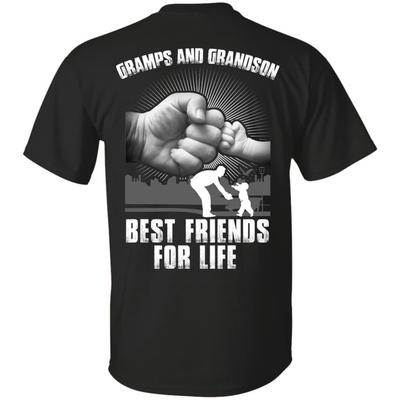 Gramps And Grandson Best Friends For Life-T-Shirt & Hoodie-Classic T-Shirt-Black