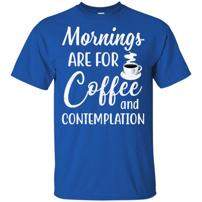 Mornings Are For Coffee And Contemplation Vintage-T-Shirt & Hoodie-Classic T-Shirt-Royal