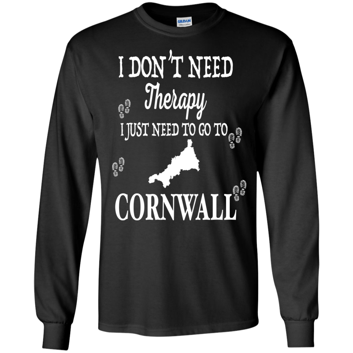 I Just Need To Go To Cornwall-T-Shirt & Hoodie-Long Sleeve T-Shirt-Black