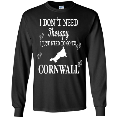 I Just Need To Go To Cornwall-T-Shirt & Hoodie-Long Sleeve T-Shirt-Black