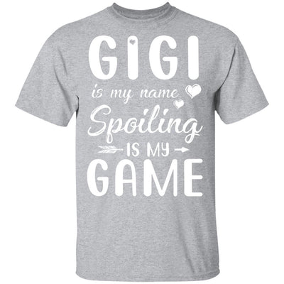 Gigi Is My Name Spoiling Is My Game Funny Mothers Day-T-Shirt & Tank Top-Classic T-Shirt-Sport Grey