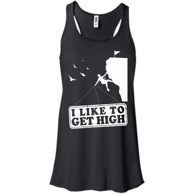 I Like To Get High-T-Shirt & Hoodie-Women's Flowy Racerback Tank-Black