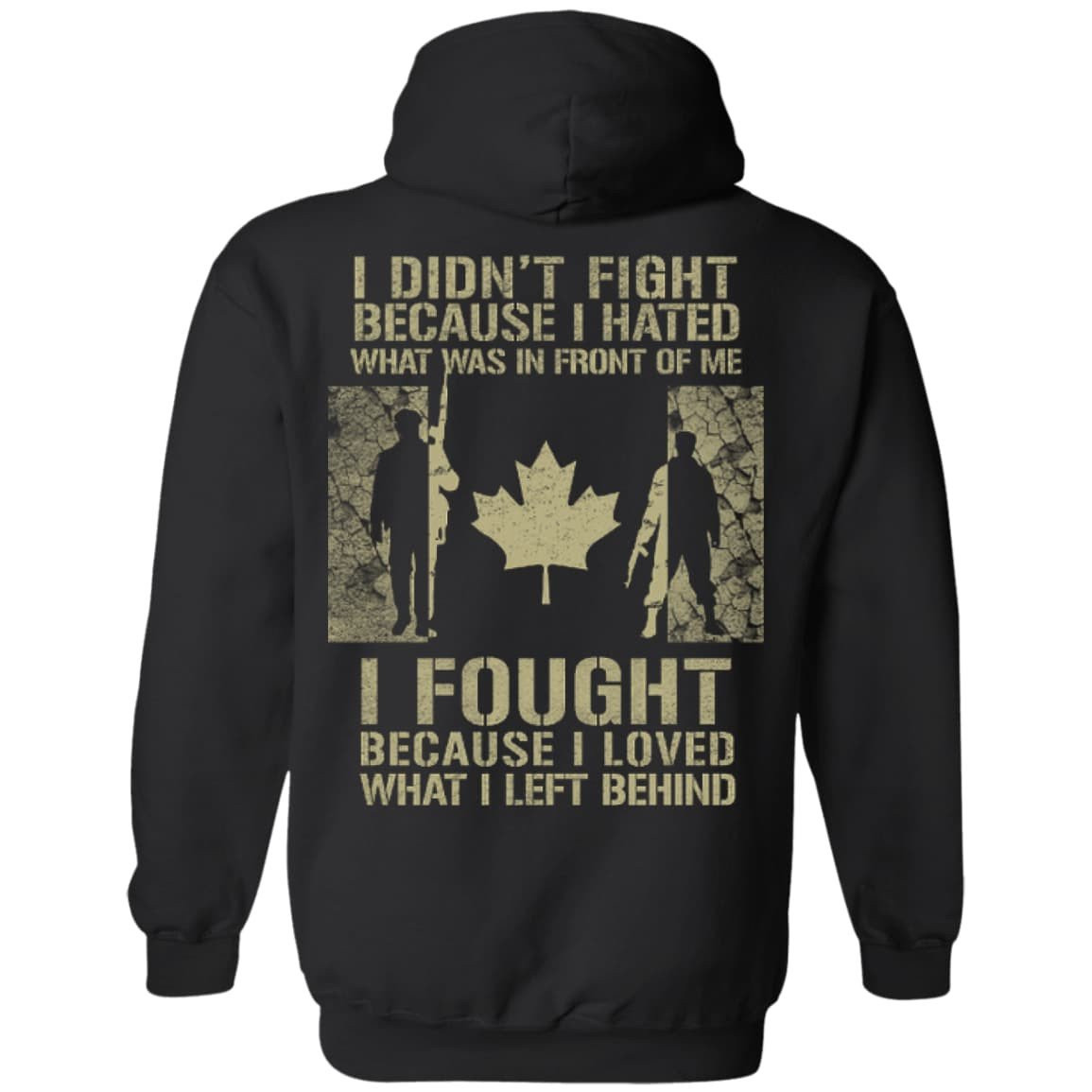 Canada Veteran Affairs-T-Shirt & Hoodie-Pullover Hoodie-Black