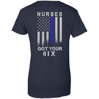 Nurse I Got Your 6-T-Shirt & Hoodie-Women's T-Shirt-Navy