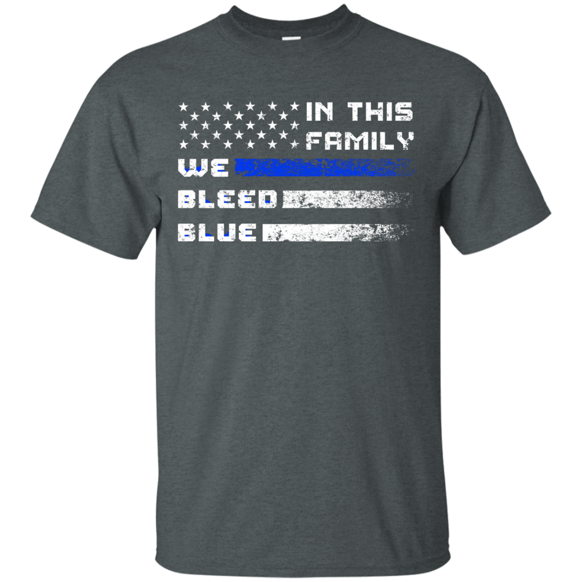 We Bleed Blue-T-Shirt & Hoodie-Classic T-Shirt-Dark Heather