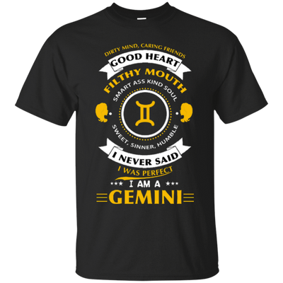 I never said I was perfect I am a GEMINI-T-Shirt & Hoodie-Classic T-Shirt-Black