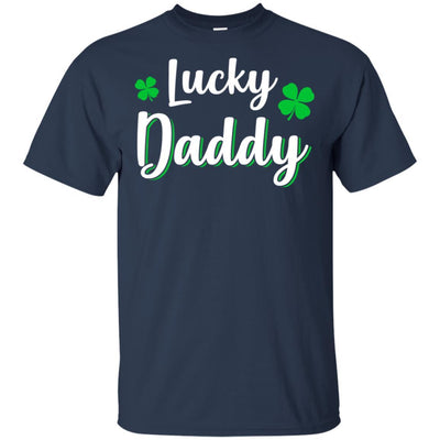 Luckiest Lucky Daddy St Patricks Day-T-Shirt & Hoodie-Classic T-Shirt-Navy