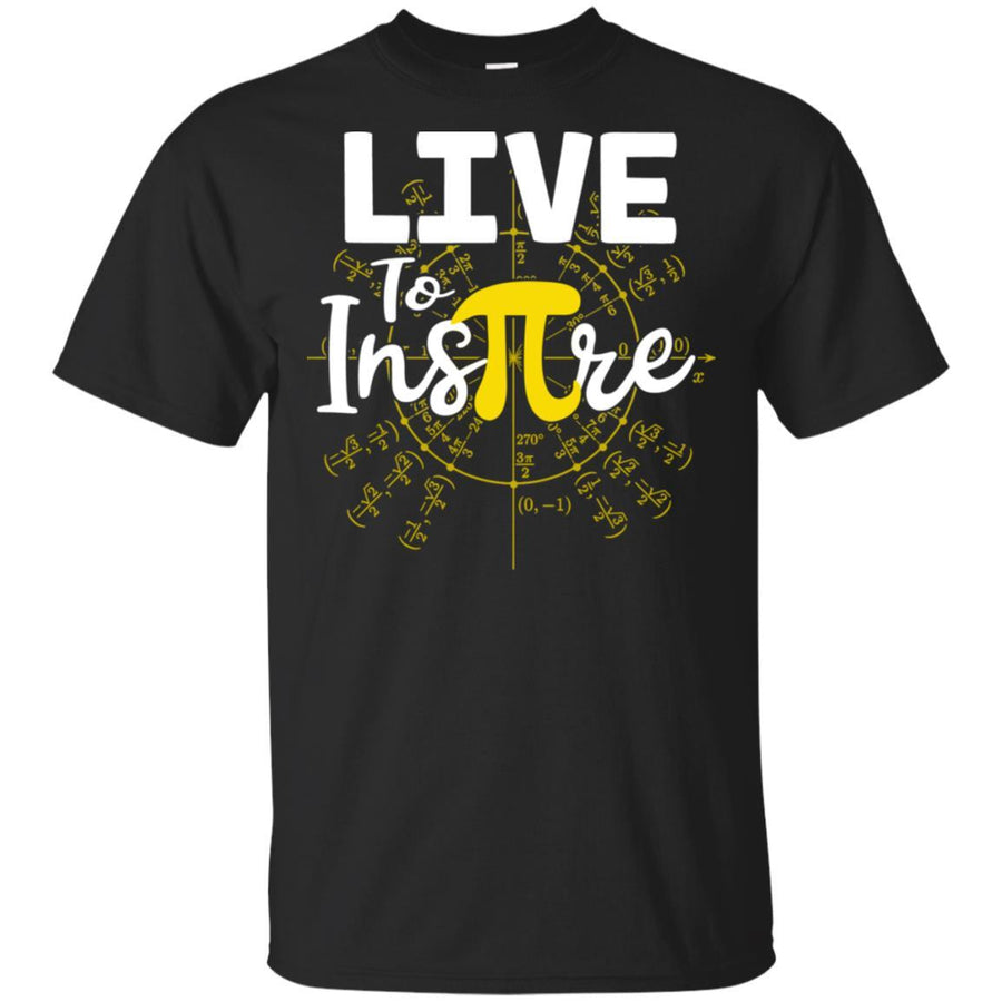 Live To Inspire Pi Day Gift For Student Teacher-T-Shirt & Hoodie-Classic T-Shirt-Black