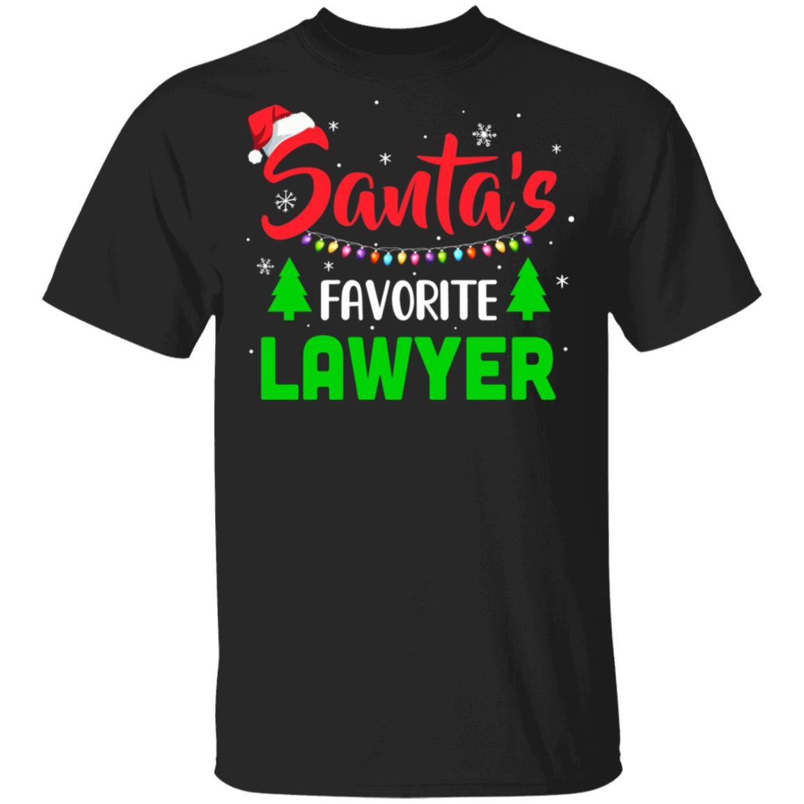Santa's Favorite Lawyer Funny Christmas Xmas Gifts