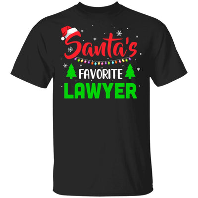 Santa's Favorite Lawyer Funny Christmas Xmas Gifts-T-Shirt & Sweatshirt-Classic T-Shirt-Black