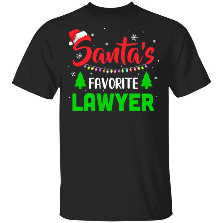 Santa's Favorite Lawyer Funny Christmas Xmas Gifts-T-Shirt & Sweatshirt-Classic T-Shirt-Black