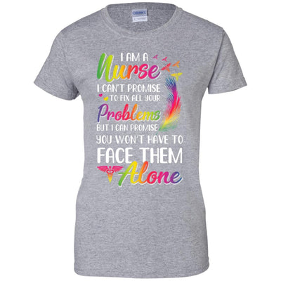 I'm A Nurse I Can't Promise To Fix All Your Problems-T-Shirt & Hoodie-Women's T-Shirt-Sport Grey