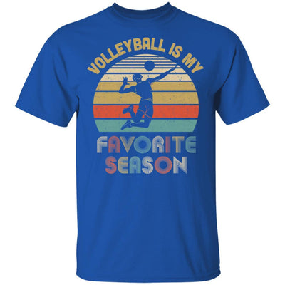 Volleyball Is My Favorite Season Vintage-T-Shirt & Hoodie-Classic T-Shirt-Royal