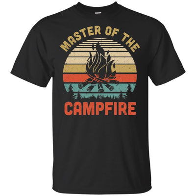 Camping Master Of The Campfire Vintage Camper-T-Shirt & Hoodie-Classic T-Shirt-Black
