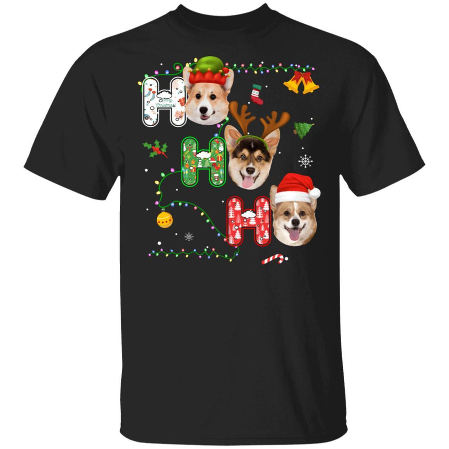 Christmas Ho Ho Ho Corgi Lover Funny Xmas Gift-T-Shirt & Sweatshirt-Classic T-Shirt-Black