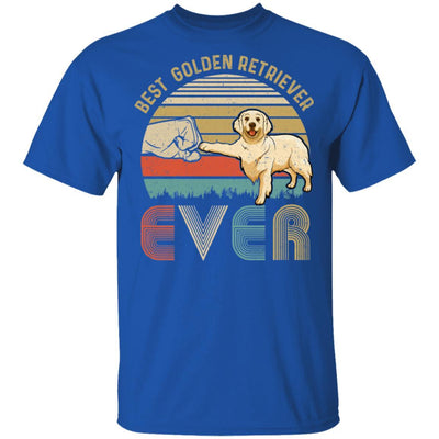 Vintage Best Golden Retriever Dad Ever Bump Fit Funny Dad Gifts-T-Shirt & Hoodie-Classic T-Shirt-Royal