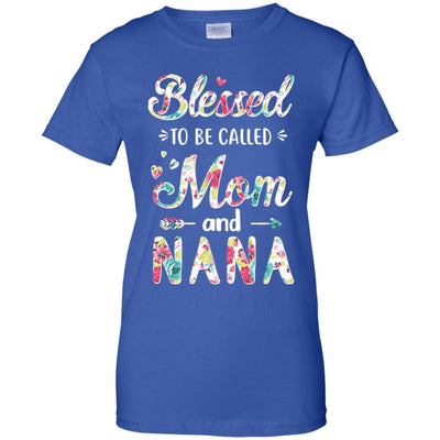 Mothers Day Gifts Blessed To Be Called Mom And Nana-T-Shirt & Hoodie-Women's T-Shirt-Royal