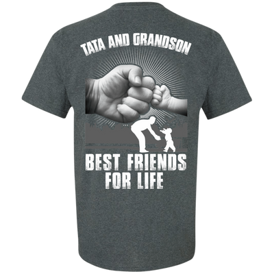 Tata And Grandson Best Friends For Life-T-Shirt & Hoodie-Classic T-Shirt-Dark Heather